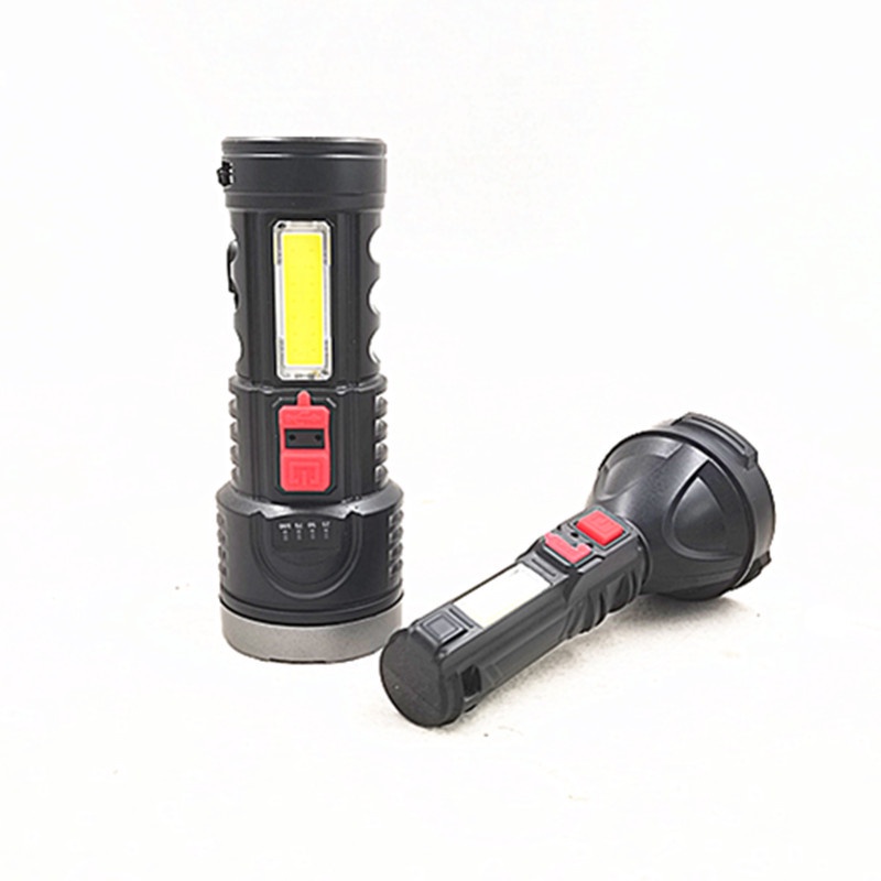 Đèn pin siêu sáng cầm tay L-822,Tích hợp LED bên hông,sạc cổng USB 5 v bền đẹp full box.