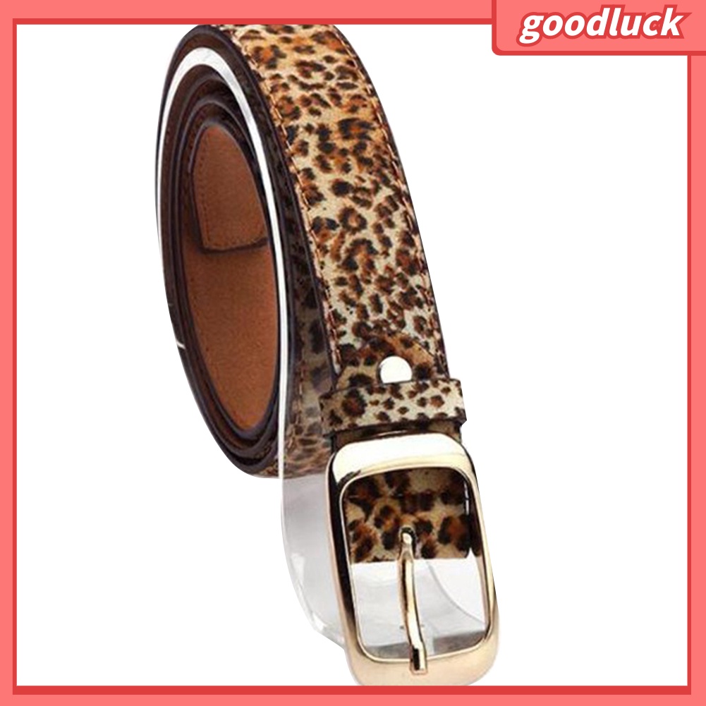 Thắt Lưng Giả Da Họa Tiết Da Báo Thời Trang Cho Nữ