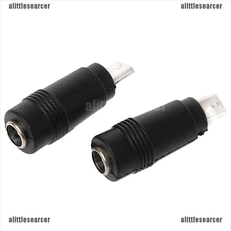 POWER 2 Đầu Chuyển Đổi Dc 5.5x2.1mm Cái Sang Micro Usb 5pin Đực