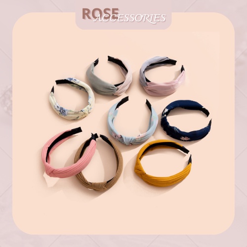 Băng đô nữ thời trang phong cách Ulzzang nhiều màu Rose.Accessories mã BĐ03