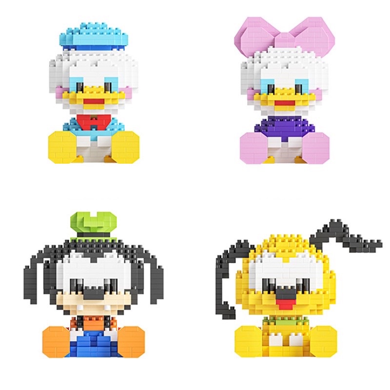 Lego lắp ráp mô hình nhân vật hoạt hình dễ thương, xếp hình 3D giảm stress cho bé