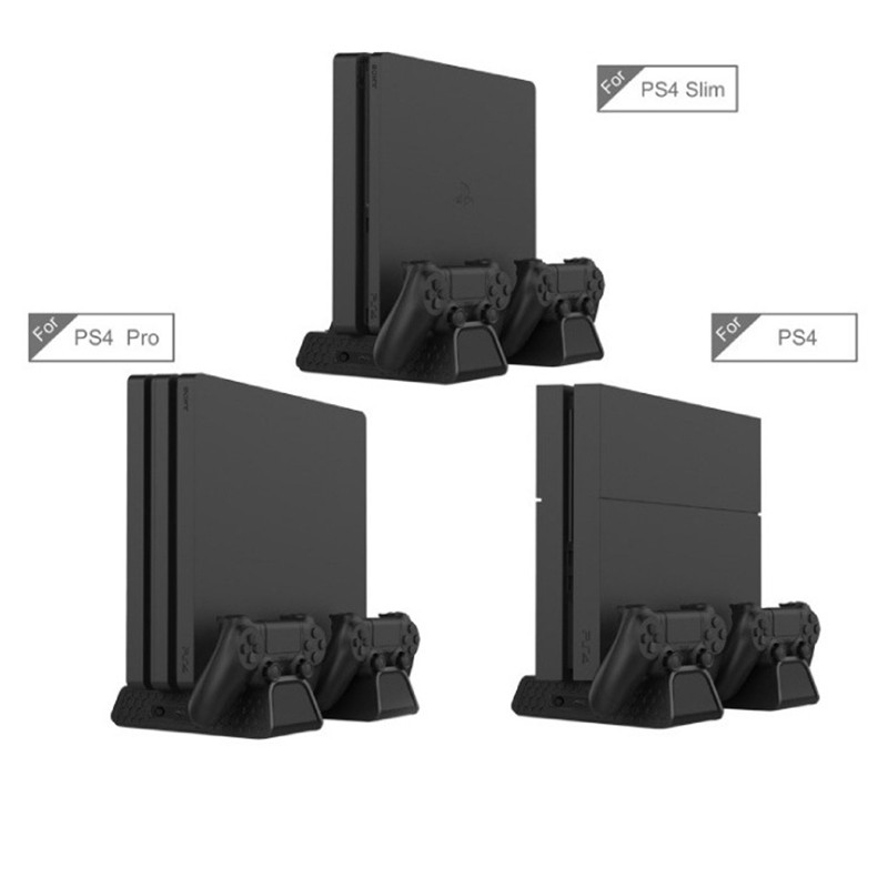 DOBE (Đang Bán) Bộ Đế Sạc Đa Năng Cho Ps4 Pro / Slim + Giá Đỡ Đĩa