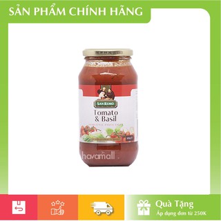 Sốt Mì Ý Cà Chua Và Rau Quế San Remo 500gr