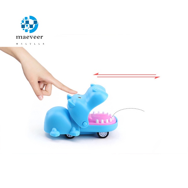 Đồ chơi ô tô kéo lùi hình cá sấu cắn tay đáng yêu vui nhộn cho bé