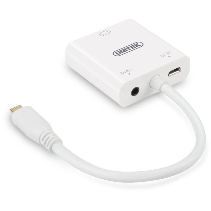 Cáp chuyển đổi Micro HDMI sang VGA Unitek Y-5322 - Cable Micro HDMI to VGA - Unitek 5322