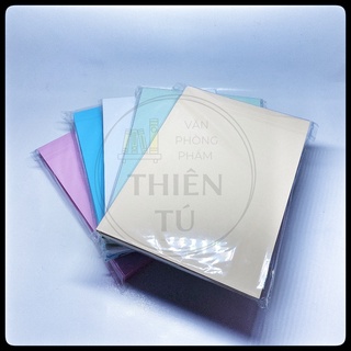 Giấy bìa cứng A4 dày định lượng 180gsm 100 tờ/xấp, Bìa màu Xanh dương/Hồng/Vàng/Xanh lá
