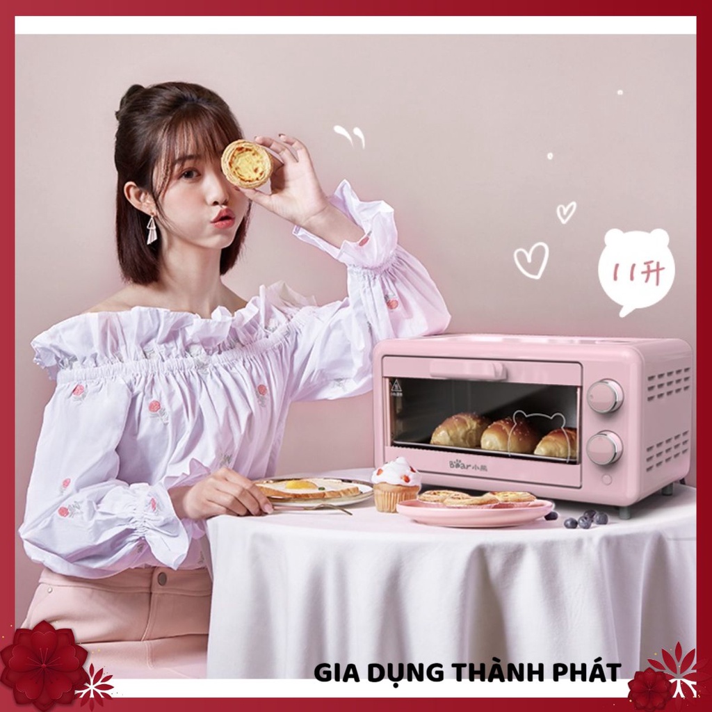 Lò nướng Bear DKX-D11B1, dung tích 11L, sử dụng để nướng bán và các loại thực phẩm