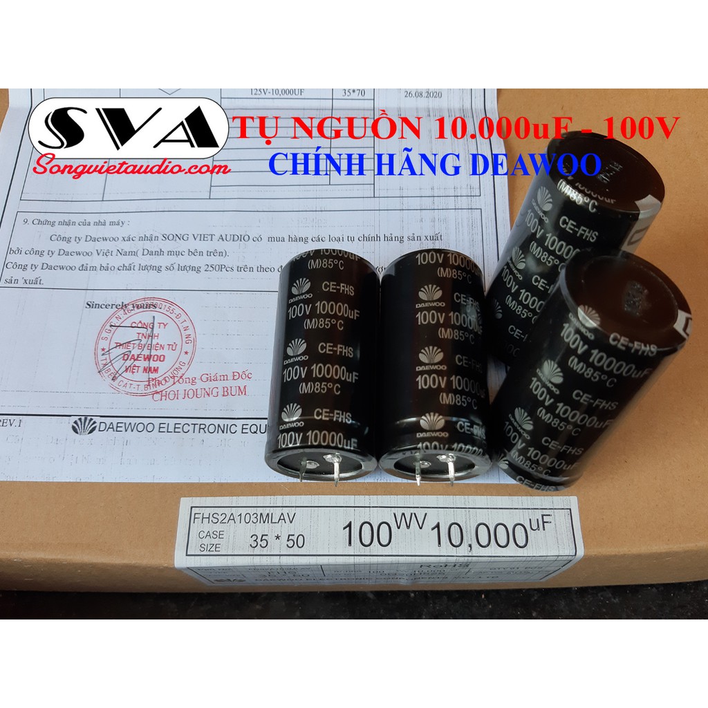 TỤ DEAWOO 10000 UF - 1 CÁI