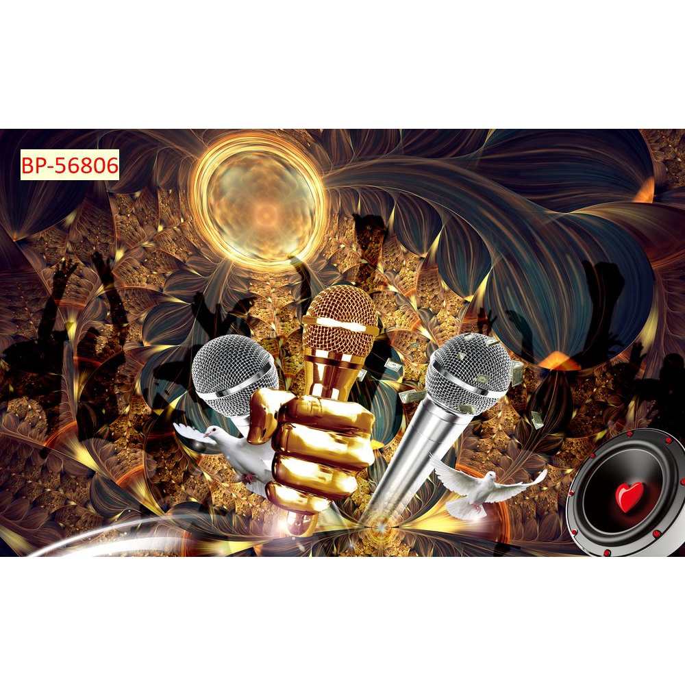 Tranh Dán Quán Hát Karaoke cùng chill, hot htt, hot trend, nhiều mẫu