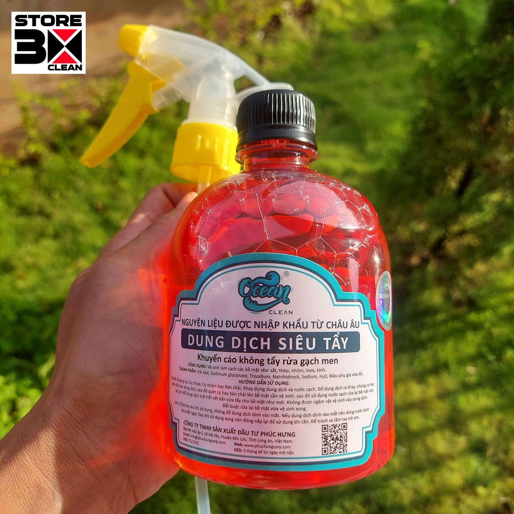 NƯỚC RỬA XE KHÔNG CHẠM OCEAN 500ML TẨY RỈ SÉT MỚI NHẤT TRÊN THỊ TRƯỜNG