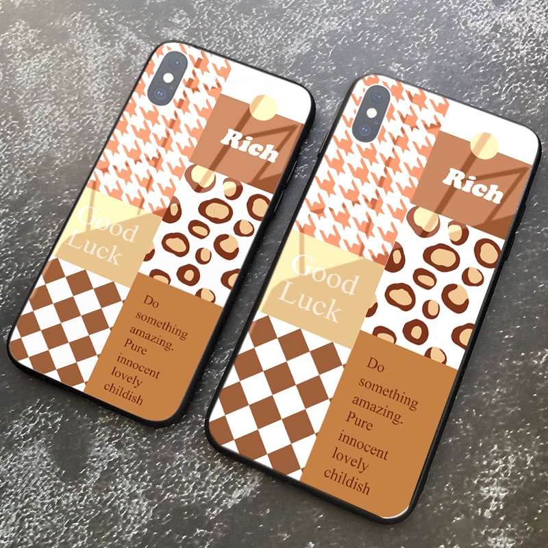 Ốp lưng iphone kính RICH ốp bóng chống xước ip 6splus/7/7plus/8/8plus/x/xr/xs/11/12/pro/max/plus/13promax k368
