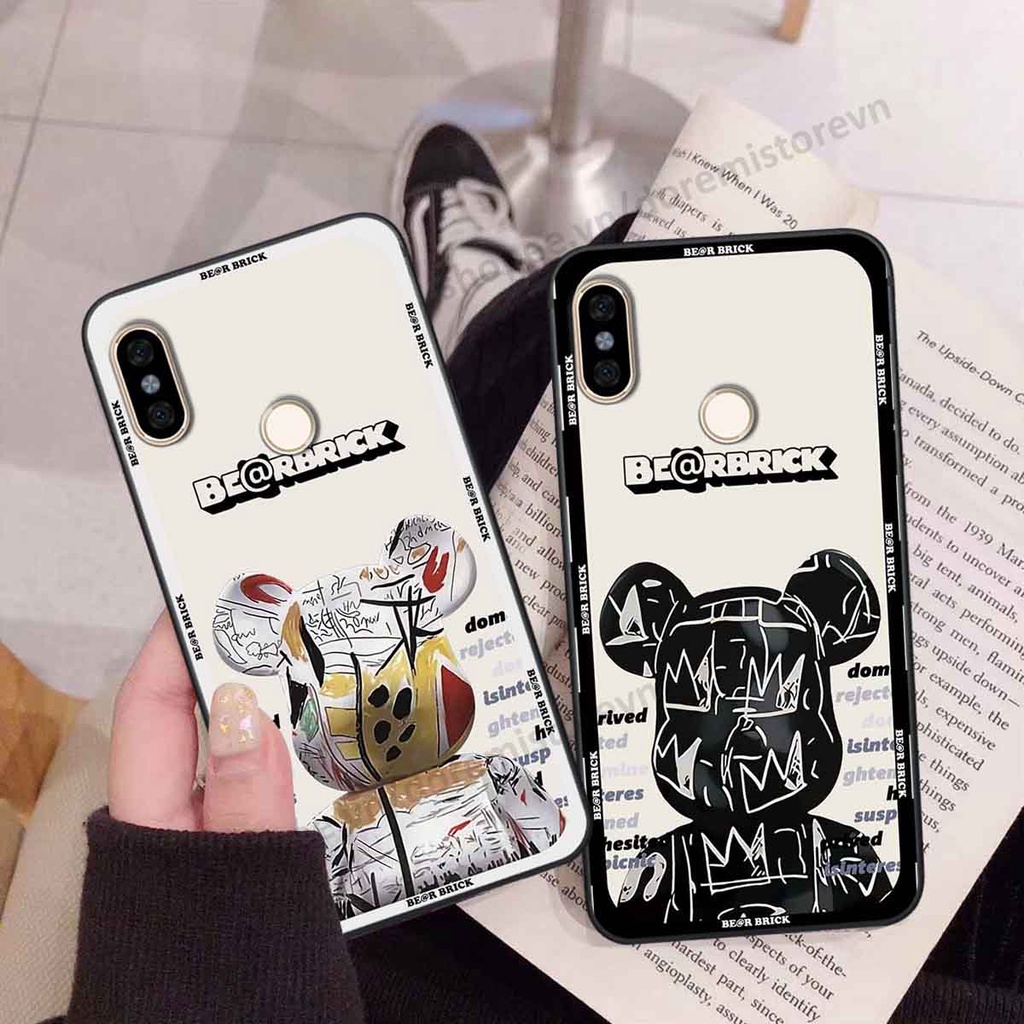 Ốp Xiaomi Redmi Note 5 / Note 6 thể thao, bear brick, ốp lưng dẻo thời trang bền đẹp