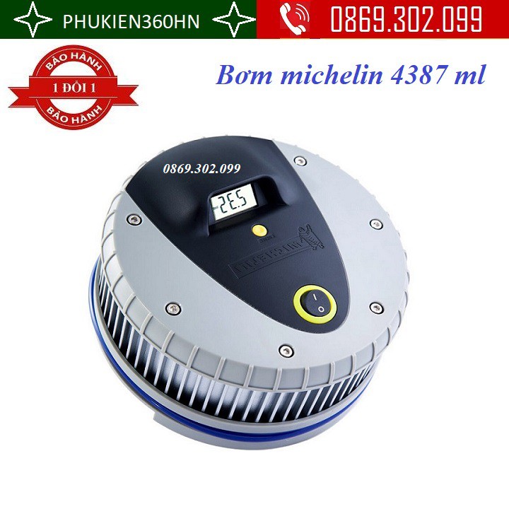 Bơm nối ô tô chính hãng michelin 4387 ml điện tẩu 12v