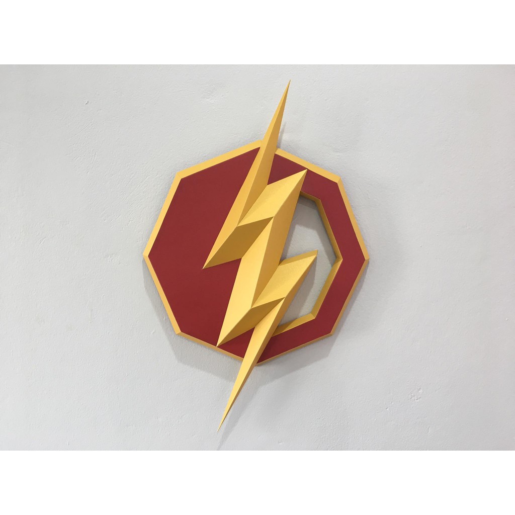 Logo The Flash – Mô hình giấy 3D Papercraft