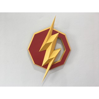 Logo The Flash – Mô hình giấy 3D Papercraft