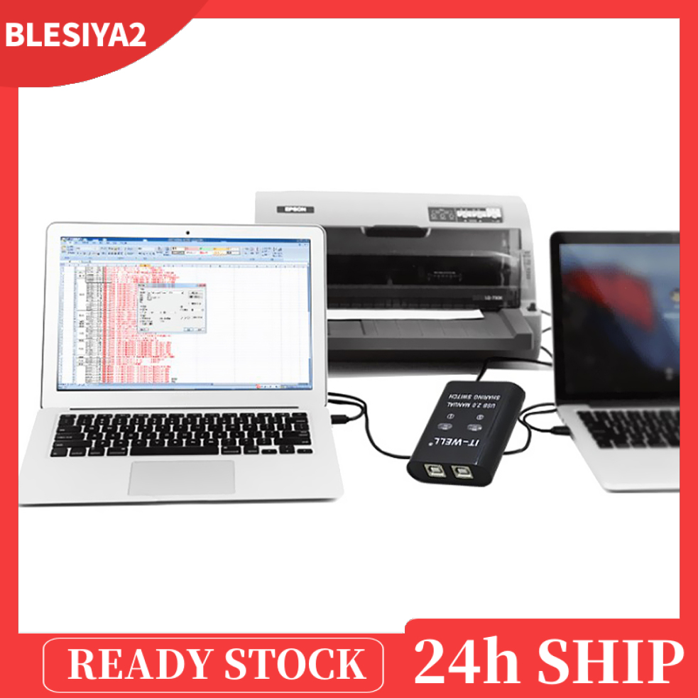 (Hàng Mới Về) Bộ Chuyển Đổi Usb 2 Cổng Kvm Cho Máy In / Máy Scan / Máy Scan | BigBuy360 - bigbuy360.vn