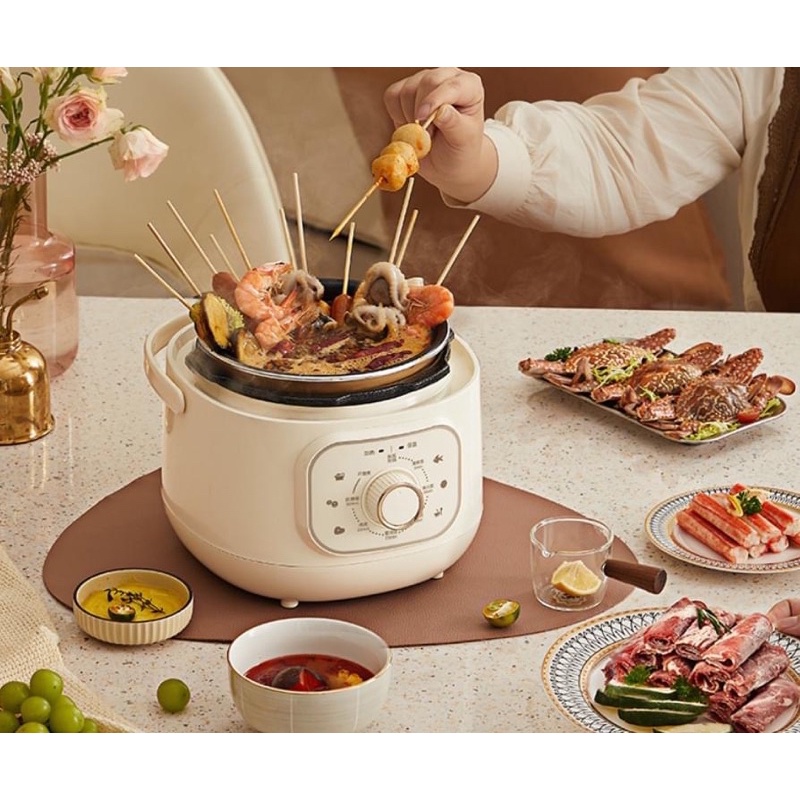Nồi áp suất Bear 2L ninh hầm canh , nấu cháo , lẩu đa năng
