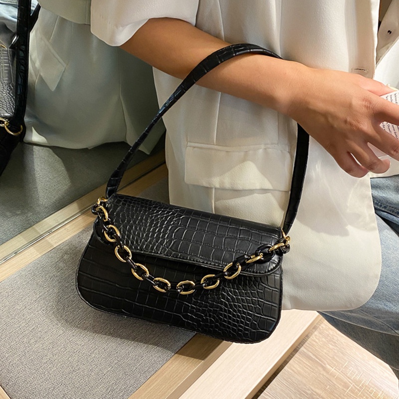 Túi đeo vai IELGY dây xích xách tay dễ phối đồ thời trang retro