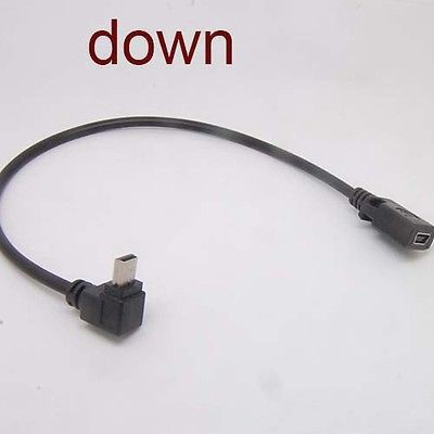 Mới Dây Cáp 90 Độ 4 Góc mini usb Sang mini usb type-C 5pin male