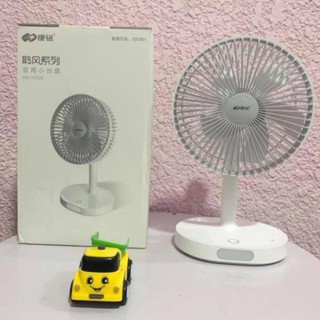 QUẠT MINI TÍCH ĐIỆN CÓ ĐÈN CHIẾU SÁNG MÃ F-0326 [hàng chuẩn]