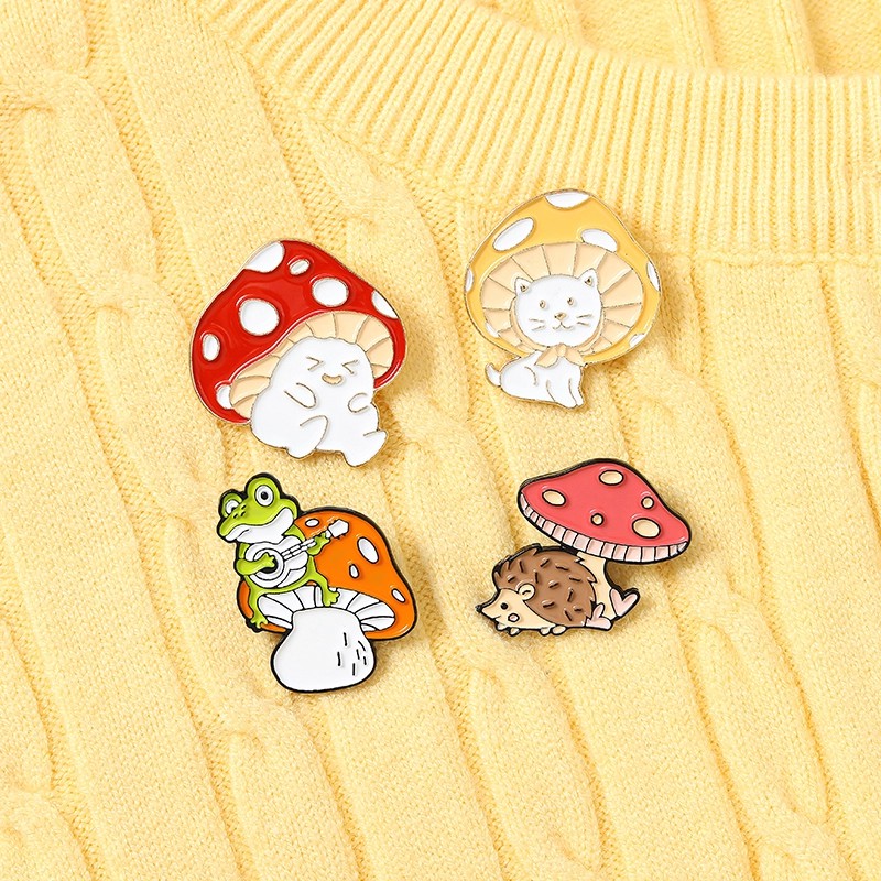 Pin cài áo nấm lùn cute - GC283