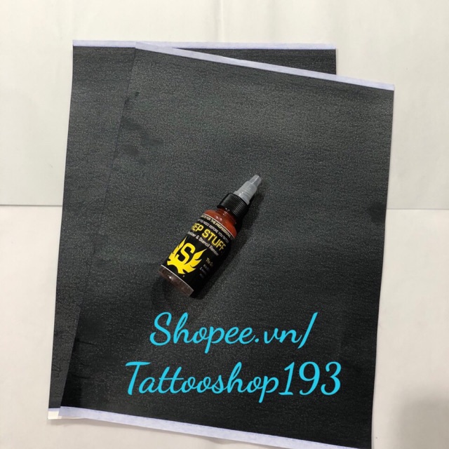 2 giấy than đen đơn+gel S siêu bám 30ml