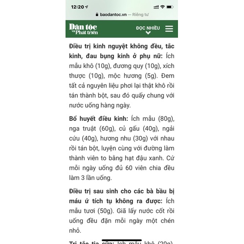 Cây ích mẫu sản phẩm chuyên phụ khoa- túi 1kg