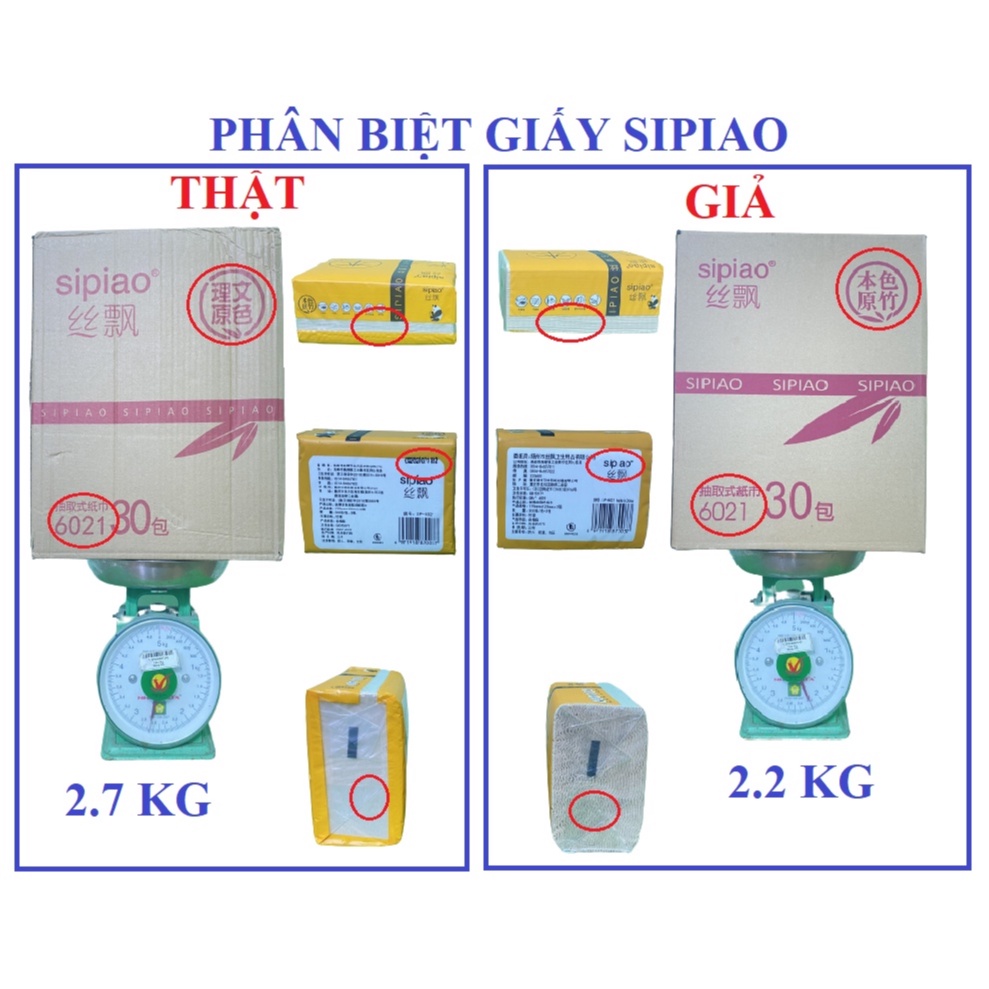 THÙNG 30 GÓI GIẤY ĂN GẤU TRÚC SIPIAO 6021 NỘI ĐỊA TRUNG [100% CHÍNH HÃNG]