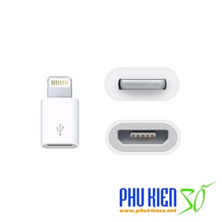 Đầu chuyển đổi từ Lightning IOS - USB to Lightning sang android Micro USB