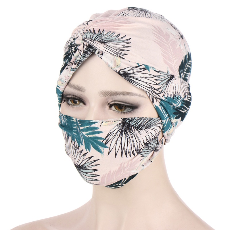 Set 2 Mũ Trùm Đầu Co Giãn Phong Cách Hồi Giáo Dùng Khi Ngủ Tại Nhà