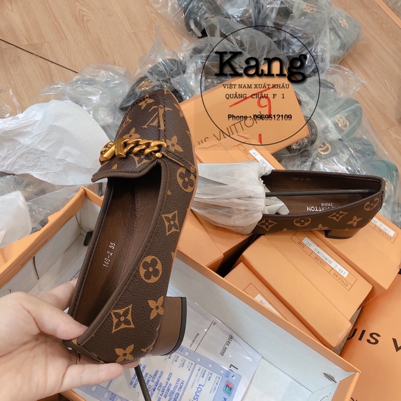 [ rẻ nhất shopee] giày lv nữ full box bill- giày lười nữ đẹp sẵn