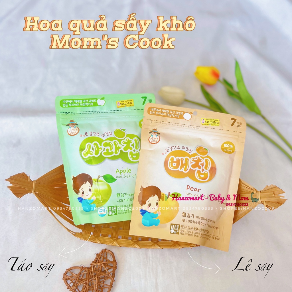 Trái cây sấy lạnh nguyên miếng Hàn Quốc cho bé
