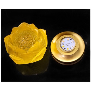 [HÀNG SẴN-MẪU SẠC ĐIỆN] CẶP 2 CHIẾC ĐÈN LED HOA SEN LƯU LY THỜ CÚNG TRANG TRÍ
