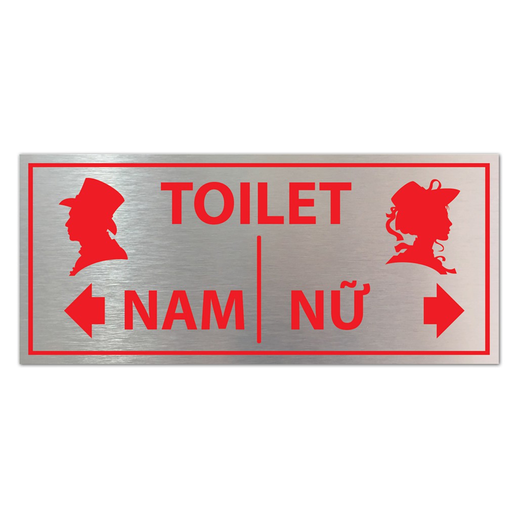 Chỉ dẫn nhà vệ sinh, biển chi dẫn WC, toilet cao cấp