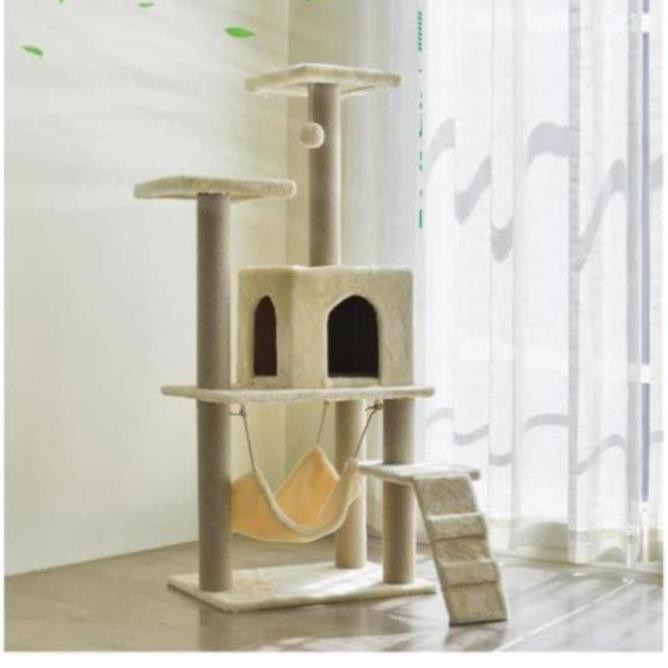 Trụ mèo leo trèo Nhà cây cho mèo cao 1,4m cat tree dụng cụ cào móng