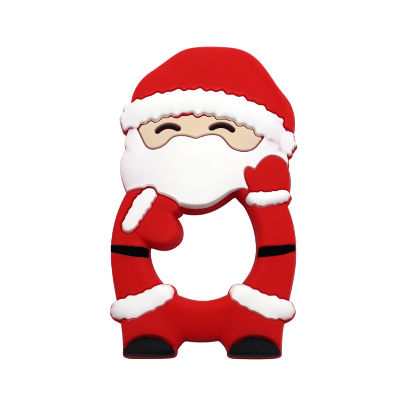 Đồ Chơi Ngậm Nướu Mềm Mại Mini Siêu Bền Phong Cách Giáng Sinh Dành Cho Các Bé