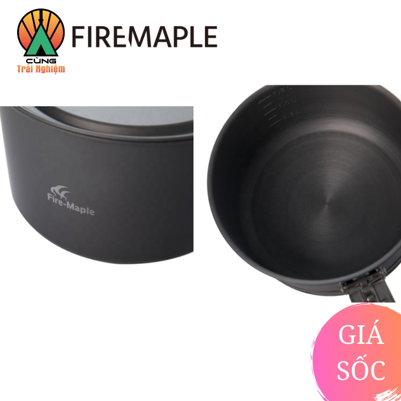 [CHÍNH HÃNG] COMBO Nồi Chảo Nấu Ăn 4 Trong 1 Fire Maple FEAST 4 Gọn Nhẹ Chuyên Dụng Cho Du Lịch, Dã Ngoại Cắm Trại