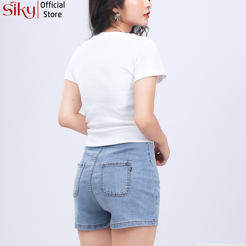 Áo croptop xoắn eo SIKY CR06