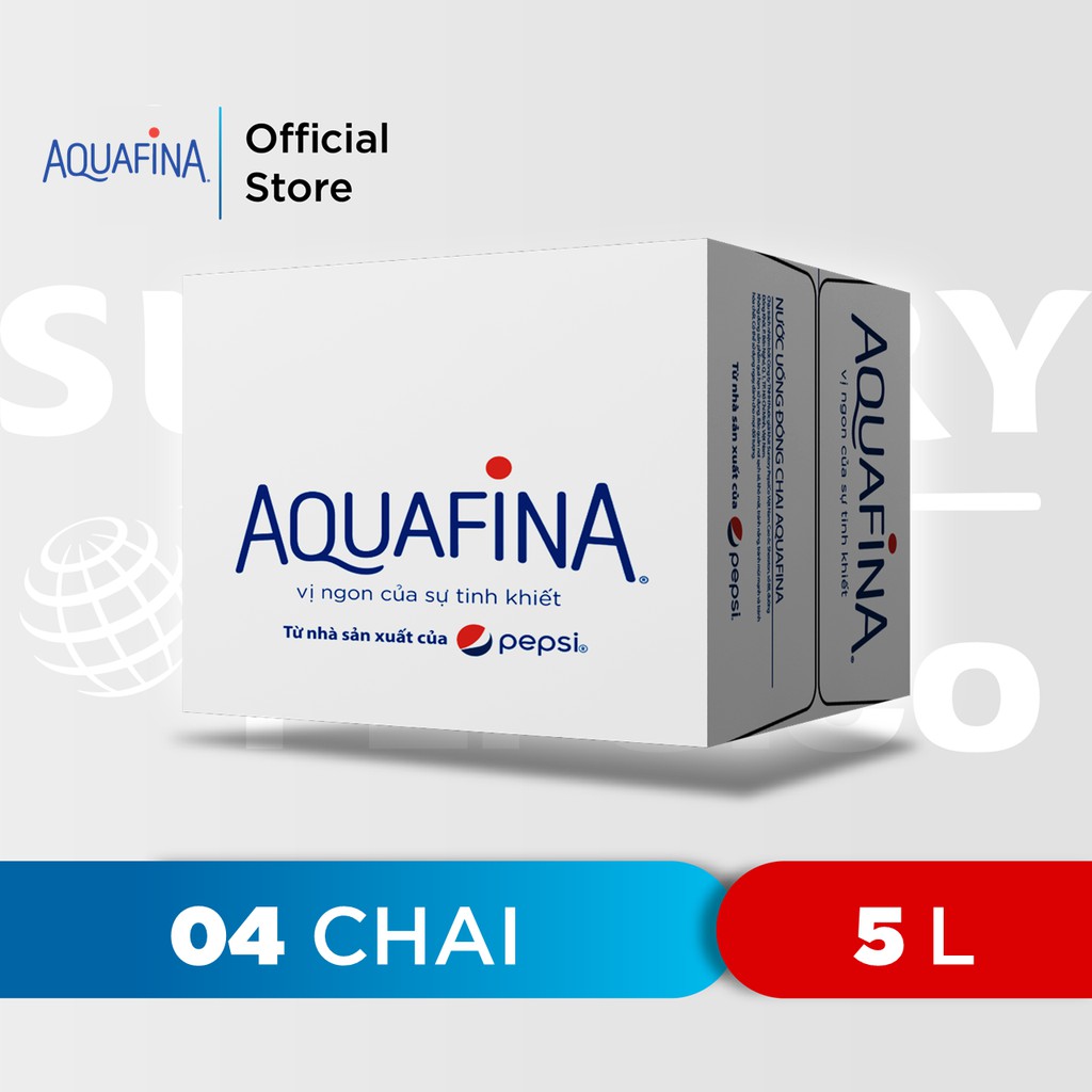 Thùng 4 Chai Nước tinh khiết Aquafina