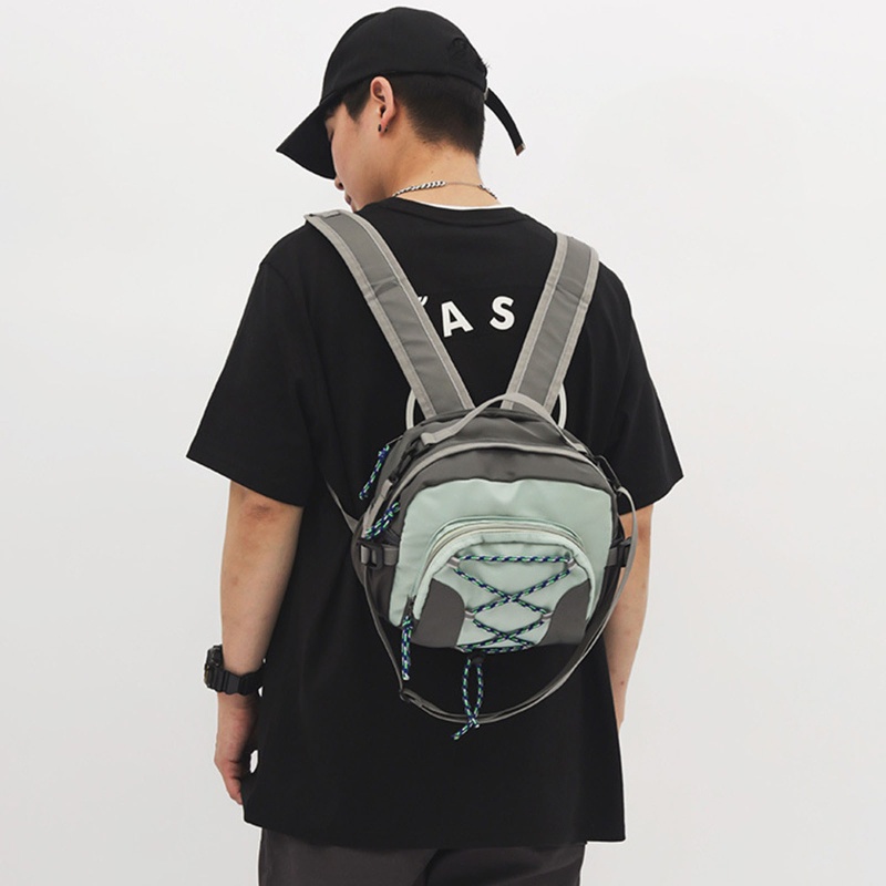 Ba Lô Nylon Đeo Vai Unisex Có Thể Chuyển Đổi Được