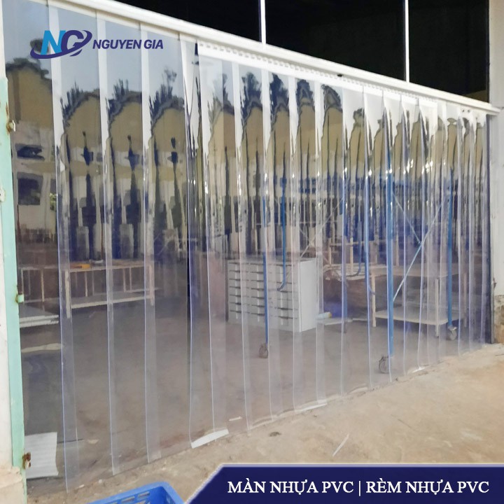 Rèm nhựa PVC Cao 1,8m ngăn lạnh điều hòa.