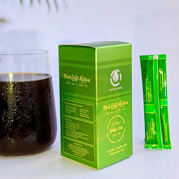 [Không đường] Tinh chất Diếp cá HETOX Mix Dâu tây, Cỏ ngọt - 100% Diếp cá nguyên chất ...