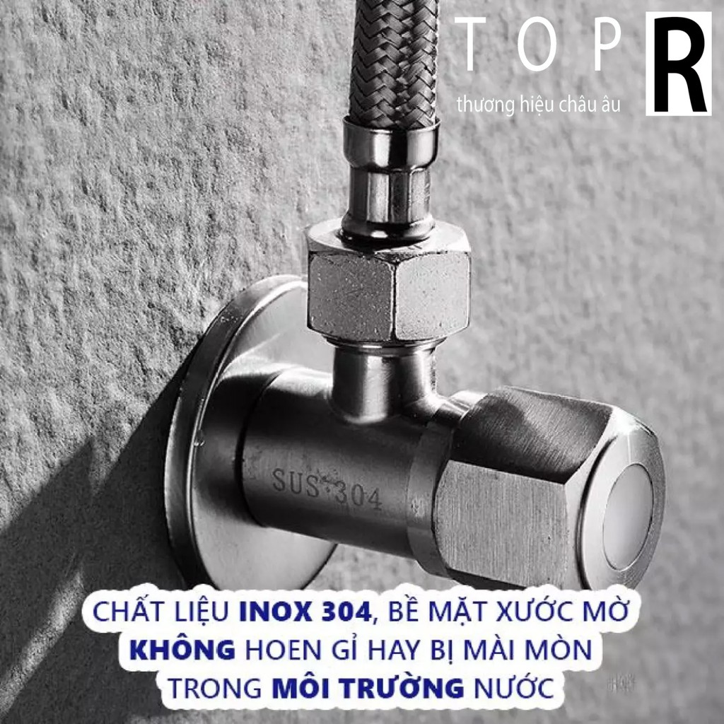 Van giảm áp, van chia nước 1 ngả inox hình chữ T - Van thu đầu dây cấp