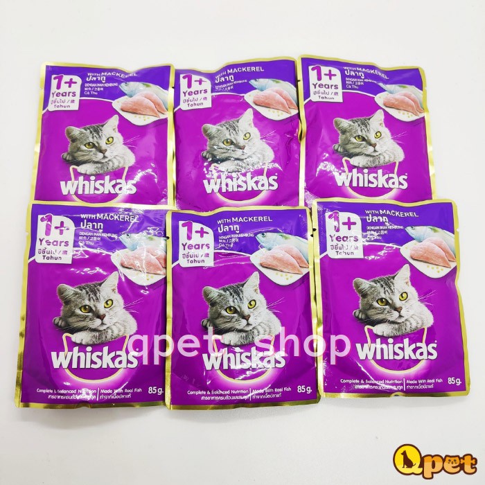 Pate whiskas 85g cho mèo🐱TIỆN LỢI, ĐẦY ĐỦ DƯỠNG CHẤT,TỐT CHO MÈO🐱 dành cho mèo dưới 12 tháng và trên 1 tuổi