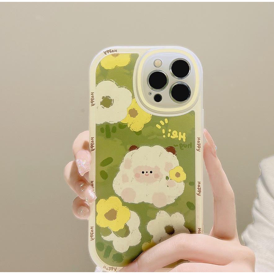 Ốp lưng IPhone  trong bo tròn cừu cute 6/6s/6plus/6splus/7/7plus/8/8plus/xs/11/12/13/14/pro/max/plus/promax TBT10