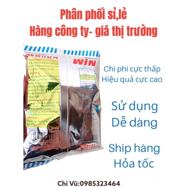 Men Xử Lý Bể Phốt Khử Mùi Hôi WIN - Phòng Tắc Nghẽn Hầm Cầu -  - Không Bao Giờ Đầy, Tắc ....Bồn Cầu· Bể Phốt