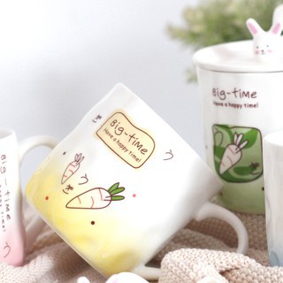 Cốc Gốm Sứ, Cốc Pha Cà Phê Hình Thỏ Big Time 400ml
