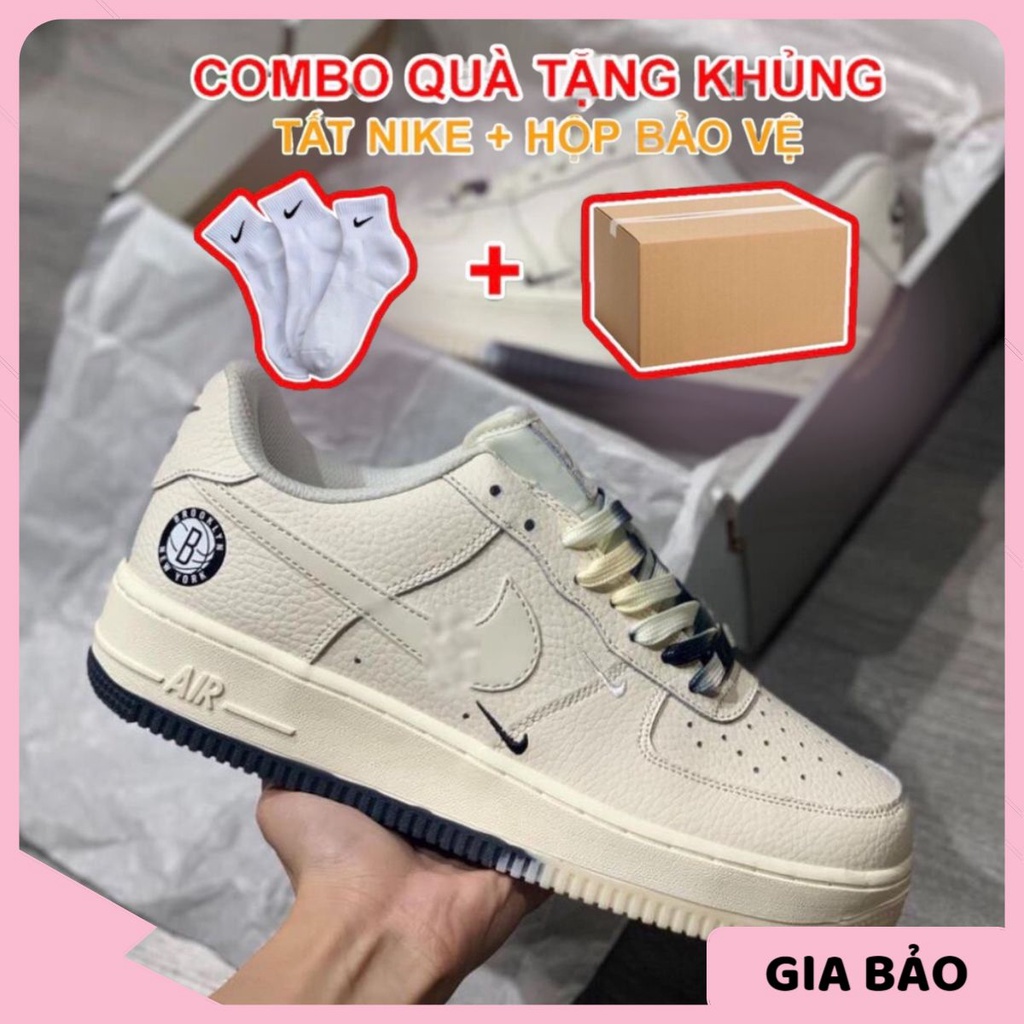 Giày _Nike Air Force 1, AF1 Trắng âm dương, Bản S.Cấp full size nam nữ full phụ kiện tặng box bảo vệ