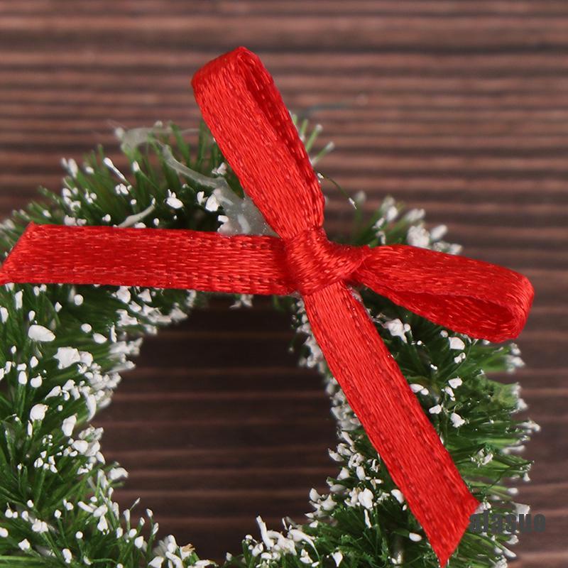 Bộ 10 Vòng Hoa mini Trang Trí Nhà Búp Bê Phong Cách Giáng Sinh