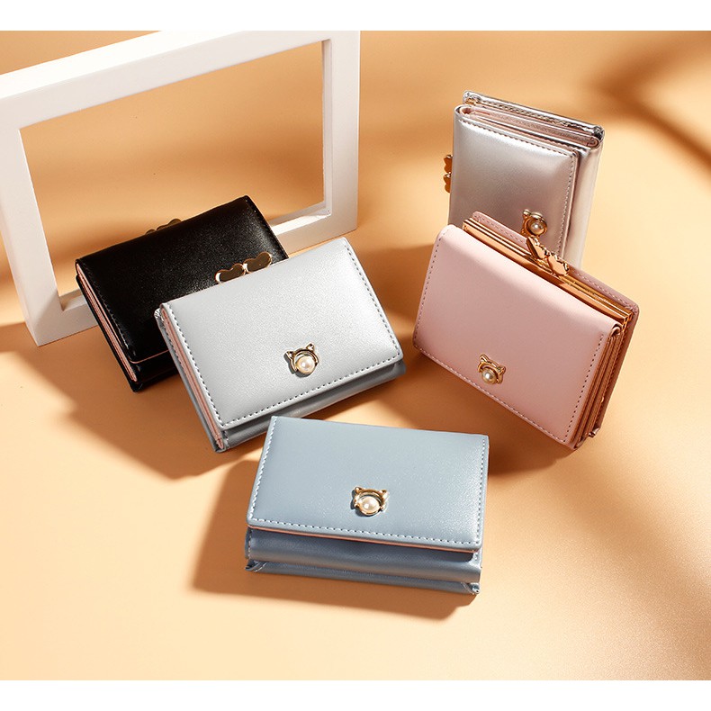 Ví nữ cao cấp [NHẬP TRAN1106 GIẢM 5k] sang trọng  dễ thương,nhỏ gọn bỏ túi thời trang da PU | BigBuy360 - bigbuy360.vn